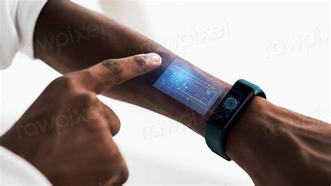 smart watch with hologram.